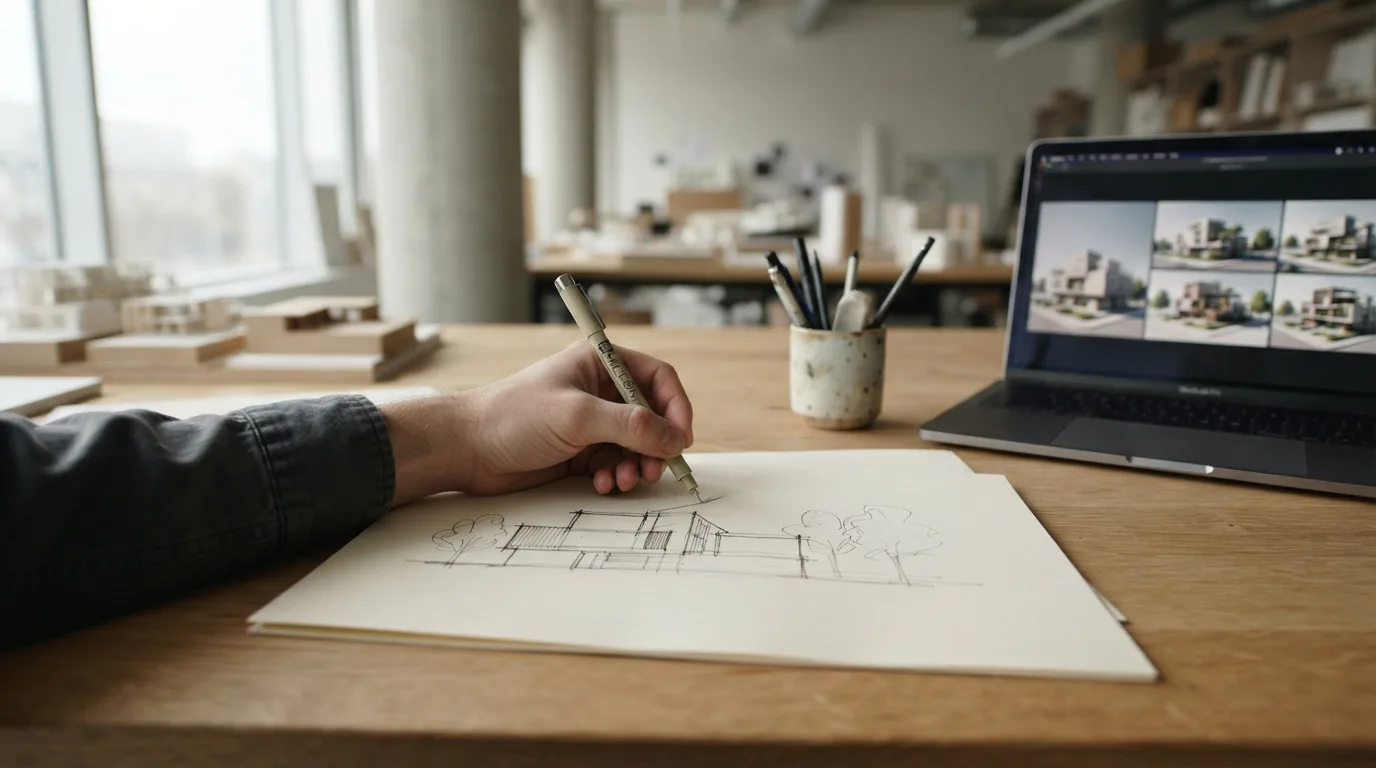 Illustration zum Abschnitt „Was ändert sich dadurch für die Arbeit von Architektinnen und Architekten?“