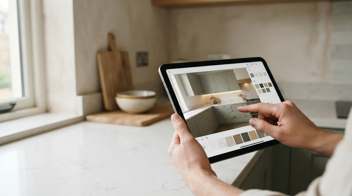 Illustration for the section "What Does AI Kitchen Design Actually Show You?"