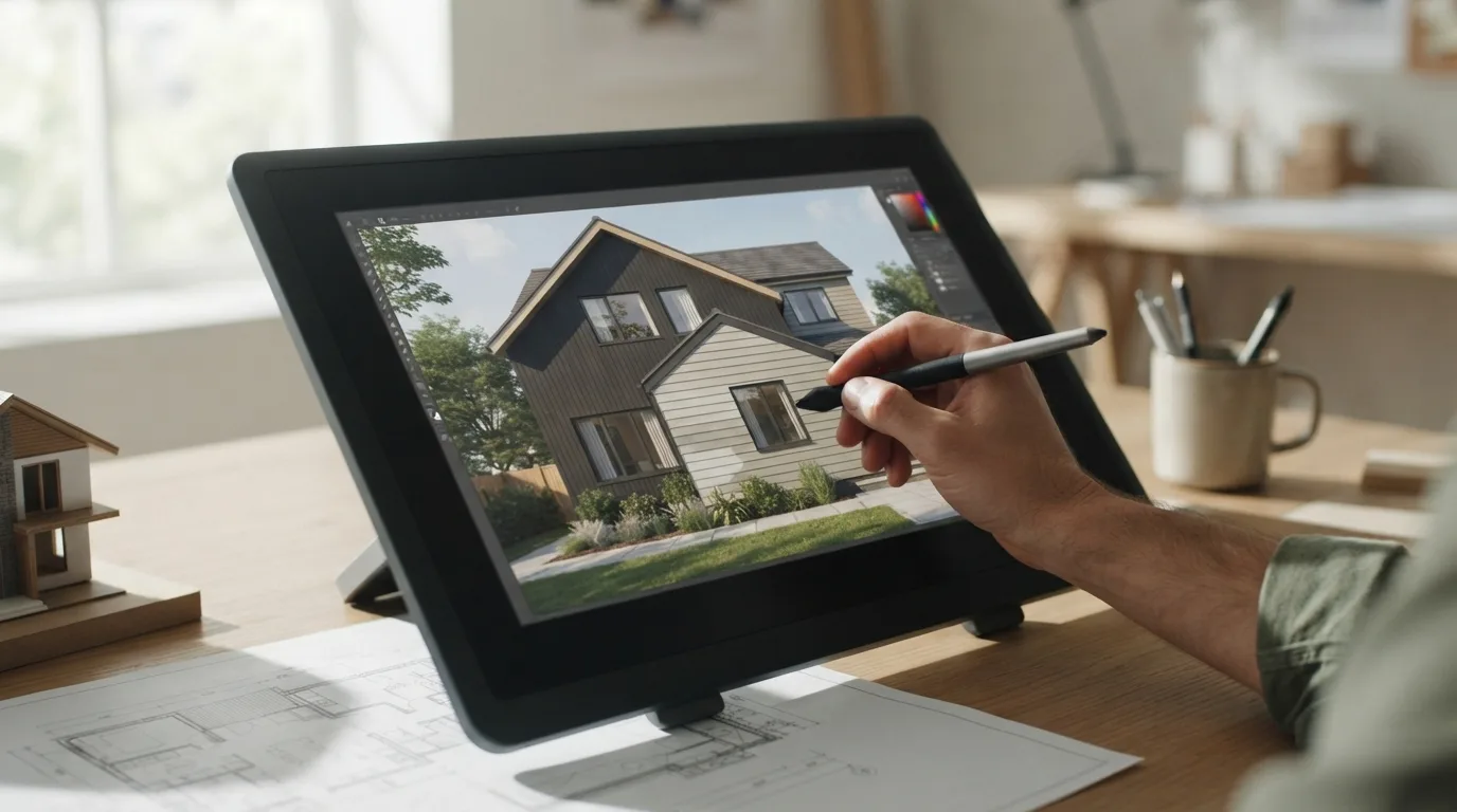Illustration de la section « Quels changements extérieurs peut-on simuler avec une photo de maison ? »