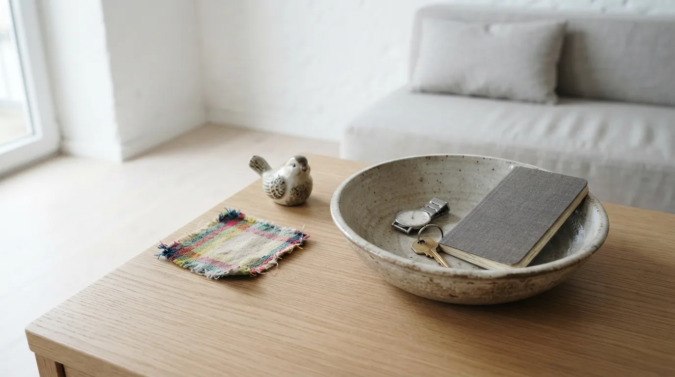 Ilustración de la sección "¿Qué conservar y qué quitar para conseguir una decoración minimalista?"