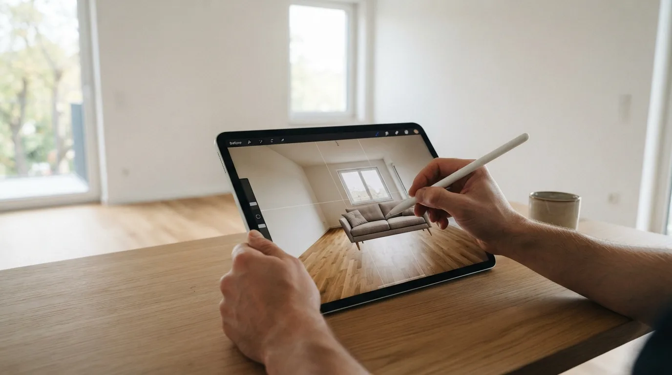 Illustration de la section « Comment le home staging virtuel transforme-t-il une pièce sans toucher aux murs ? »