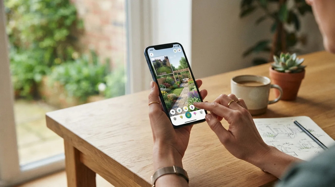 Illustration de la section « Comment passer d’une photo de jardin à un projet d’aménagement avec l’IA ? »