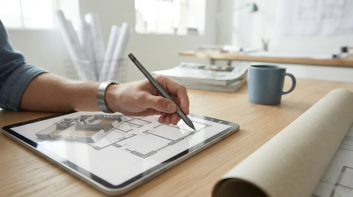 Illustration zum Abschnitt „Wann lohnt sich der Schritt zum 3D-Modell und wann reicht der Plan?“