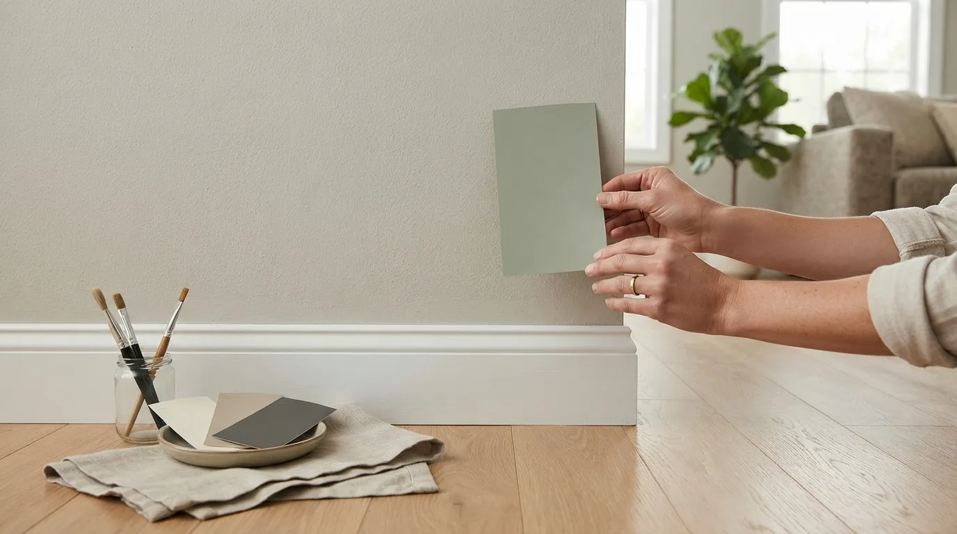 Illustration for the section "How Do You Turn Paint Chips Into a Room Color Palette You Can Trust?"